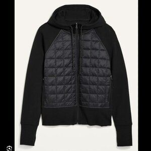 OLD NAVY Dynamic Fleece Quilted Hybrid zip hoodie